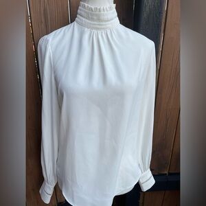 RW & Co Elegant White Women's Blouse